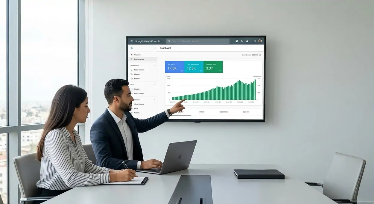 Consultants SEO de l'agence marketing digital Wellbek à Rabat en réunion stratégique