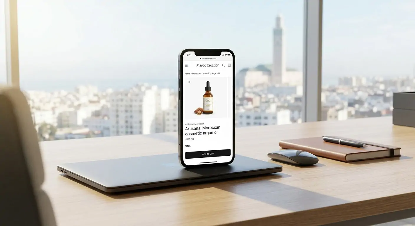 Création de site e-commerce performant à Casablanca par l'agence Wellbek